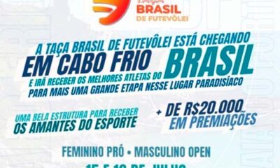 Taça Brasil de Futevôlei acontece neste fim de semana em Cabo Frio