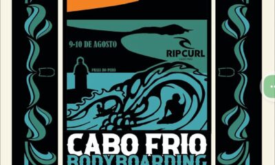 Praia do Peró vai sediar em agosto Circuito BB Lagos de Bodyboard